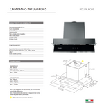 Campana extracción POLUX.AC60 TECNOLAM.