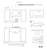 Campana extractora POLUX.AC90 TECNOLAM.