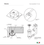 Tarja FILOQUADRA77X45 TECNOLAM.