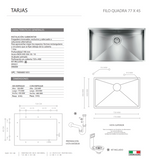 Tarja FILOQUADRA77X45 TECNOLAM.