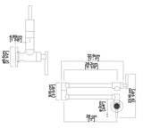 Grifo monomando  TEC124NEGRO TECNOLAM.