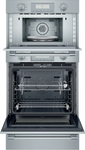 Horno combinado triple profesional de 30" con horno rápido y cajón caliente  PODMCW31W THERMADOR