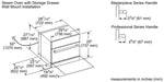 Horno empotrable de vapor y convección de 30" Serie Profesional  PODS301B THERMADOR