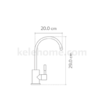 Grifo para filtro de agua KSS2702B-BK KELE