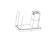 Campana isla 140 cm LYRA.AC140 TECNOLAM.