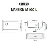 Tarja de Cuarzo Negro Schock Mansion Farmhouse Moderno