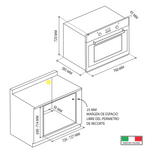 Microondas de convección 30” CM030 TECNOLAM.