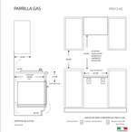 Parrilla a gas PR915.AC TECNOLAM.