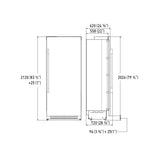 REFRIGERADOR COLUMNA BISAGRA DER INOX 30" F7SRC30S1-R FULGOR
