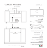 Campana purificadora ALTAIR75.AC TECNOLAM