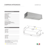 Campana purificadora ALTAIR75.AC TECNOLAM