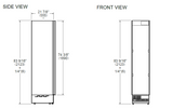 Congelador panelable REF18FCBIPLV BERTAZZONI.