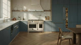 Estufa a Gas - BERTAZZONI - HER486BTFGMAG Serie Heritage, Crema/Oro 48"