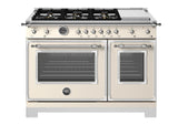 Estufa a Gas - BERTAZZONI - HER486BTFGMAVT Serie Heritage, Crema 48"