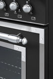 Estufa a Gas - BERTAZZONI - HER486BTFGMNET Serie Heritage, Negro Mate 48"