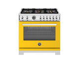 Estufa A Gas - BERTAZZONI - PRO366BCFGMGIT Serie Profesional, Amarillo 36"