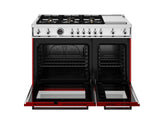 Estufa a Gas - BERTAZZONI - PRO486BTFGMROT Serie Profesional, Rojo 48"