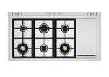 Estufa a Gas - BERTAZZONI - PRO486BTFGMXTLP Serie Profesional, Acero Inoxidable 48"