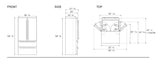 Refrigerador Freestanding - BERTAZZONI - REF36FDFIXNV Inoxidable, 36" - 110V