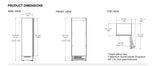 Refrigerador Panelable Reversible - BERTAZZONI - REF30RCBPNV, 30" - 110V