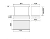 Campana Isla Elevable FALMEC LEVANTE Blanco, 120cm 220V