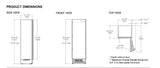 Refrigerador Panelable Reversible - BERTAZZONI - REF24RCBPNV, 24" - 110V