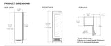 Cava de Vinos Reversible Panelable - BERTAZZONI - REF24WCBPNV, 24" - 110V