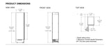 Congelador Panelable - BERTAZZONI - REF18FCBIPLV, 18" - 110V