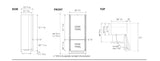 Refrigerador Panelable Reversible - BERTAZZONI - REF36BMBZPNV, 36" - 110V