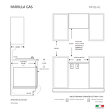 Parrilla a gas  PR705.AC TECNOLAM.