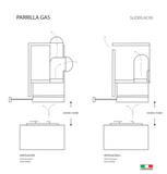 Campana Bajo Alacena SLIDER.AC90 TECNOLAM.